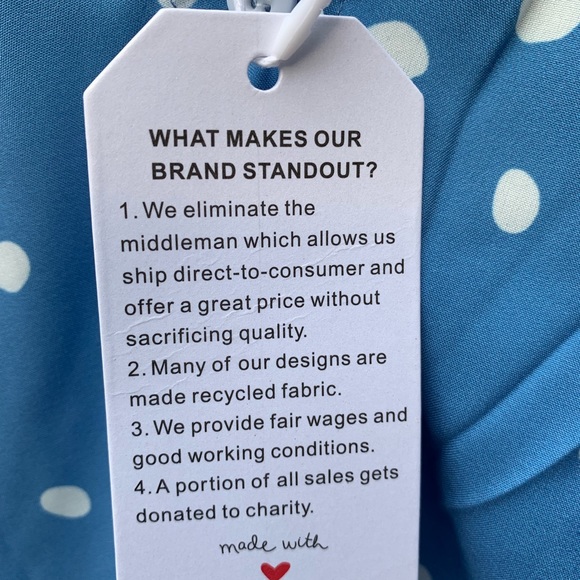 This blue top hits the “spot” NWT - Picture 6 of 6